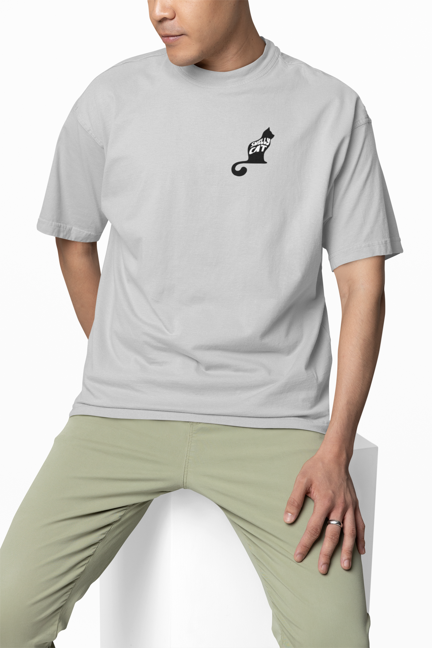 Smelly Cat Oversized T-Shirt for Funny Streetwear Style Now