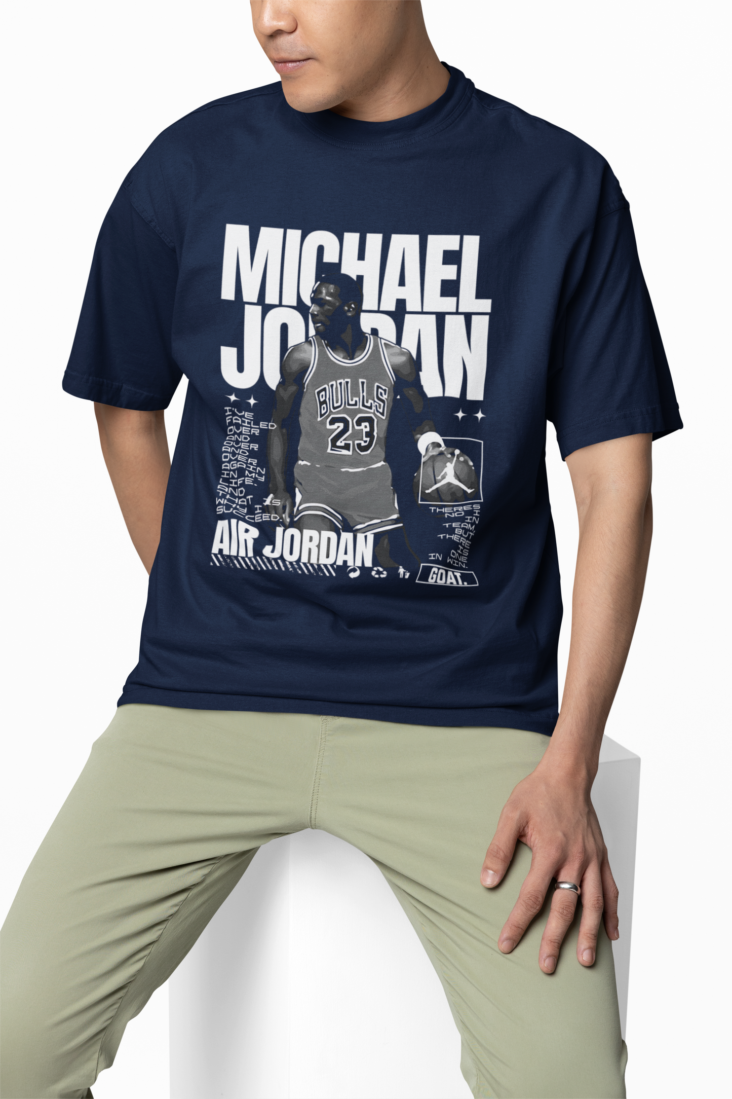 Michael Jordan Oversized T-Shirts for Iconic Sports Style