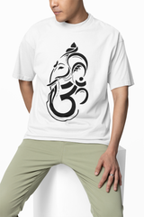 Om Ganpataye Oversized T-Shirts