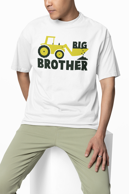 Big Brother JCB Oversized T-Shirt Fun Casual Graphic Tee