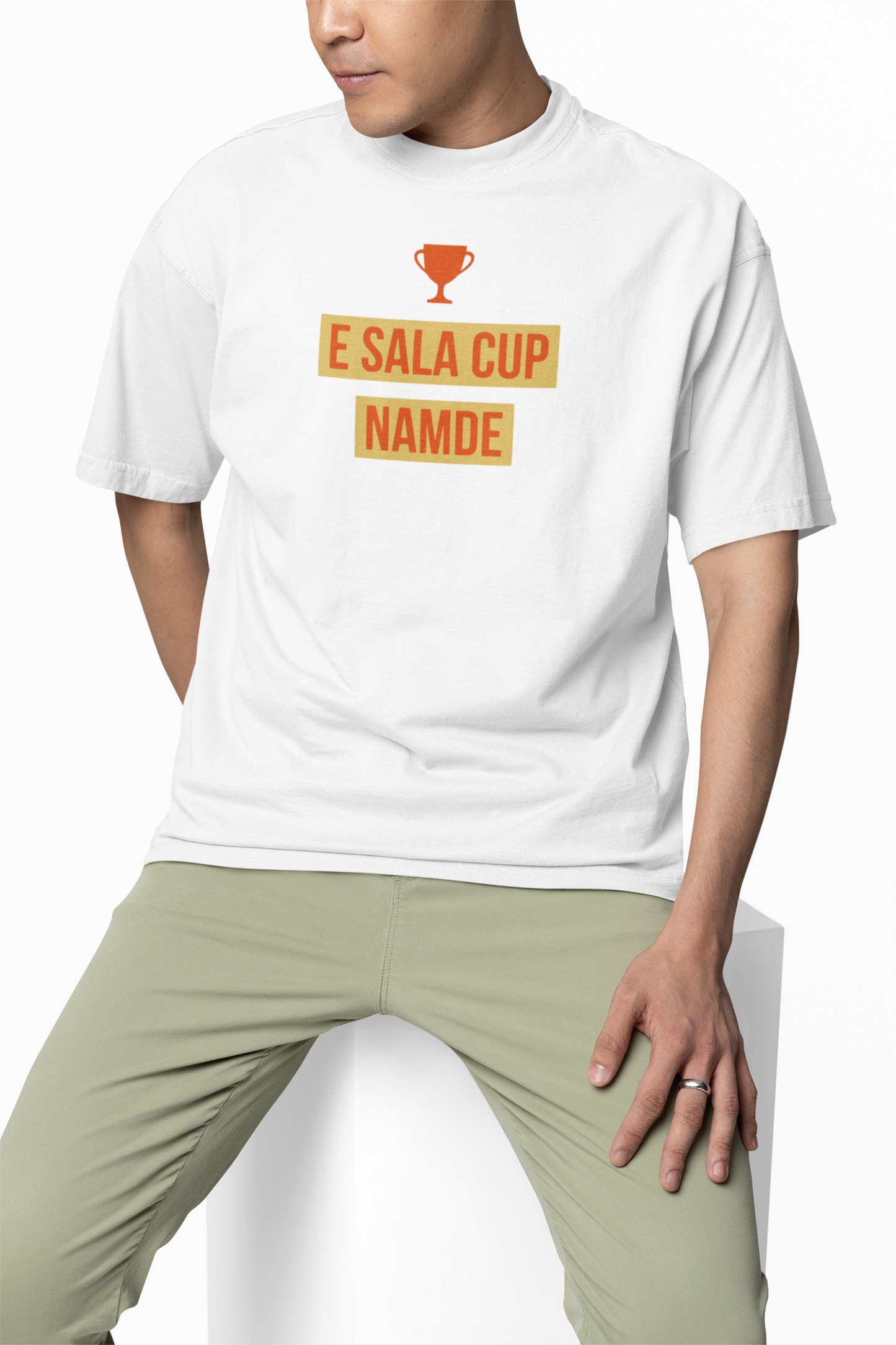 E Sala Cup Namde Oversized T-Shirt Trendy Fan Casual Wear