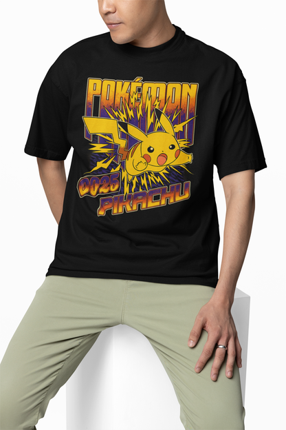 Pikachu 25 Pokemon Oversized T-Shirts – Iconic Anime Wear