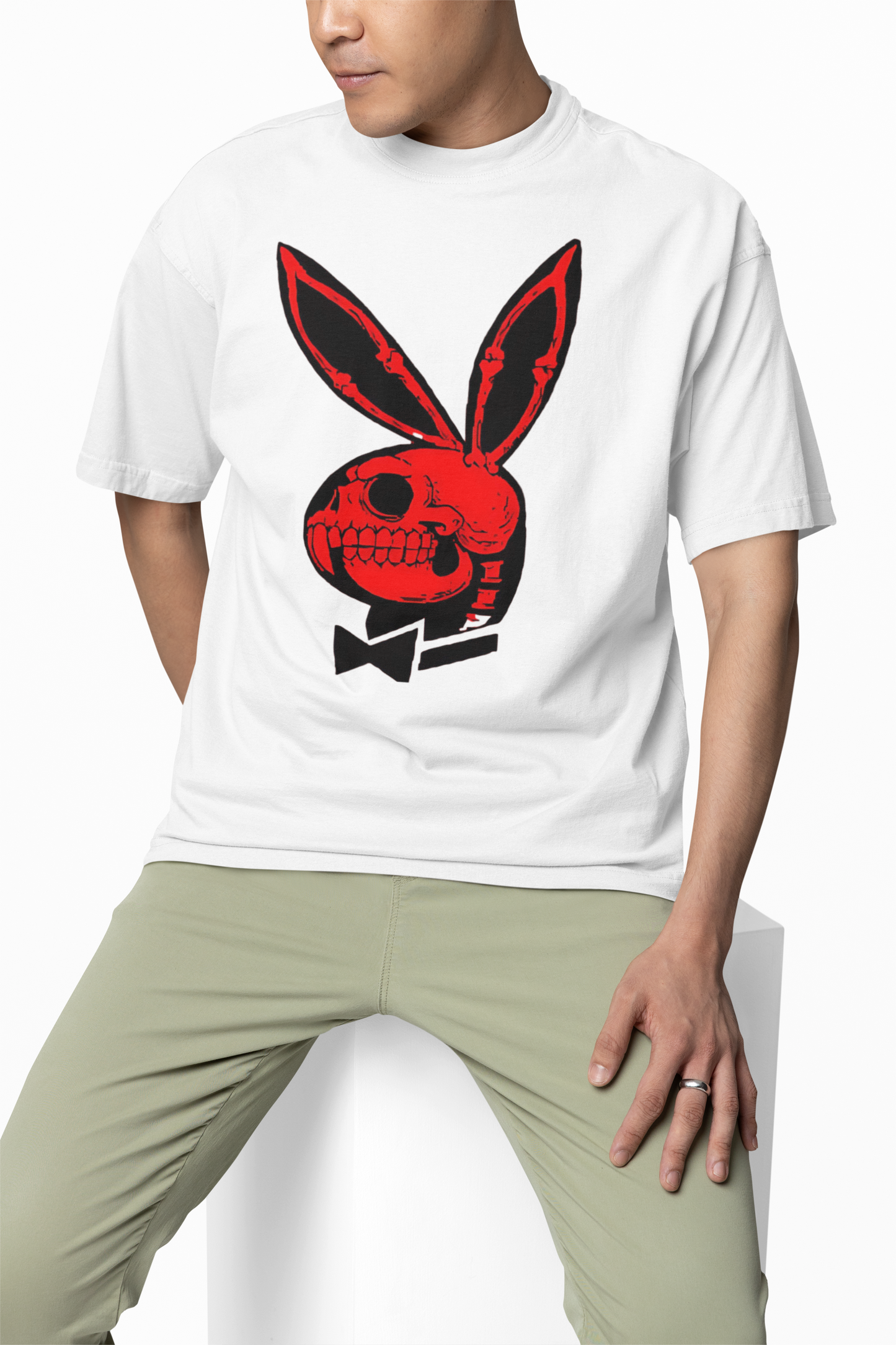 Playboy Skull Bunny Oversized T-Shirt