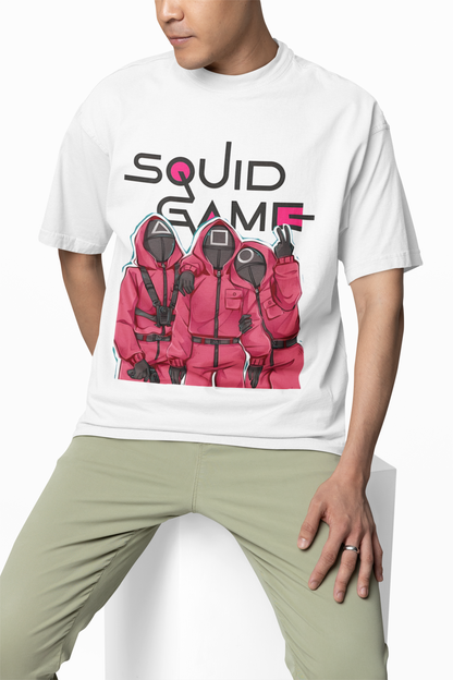 Squid Game Team Oversized T-Shirt Bold Pop Culture Style