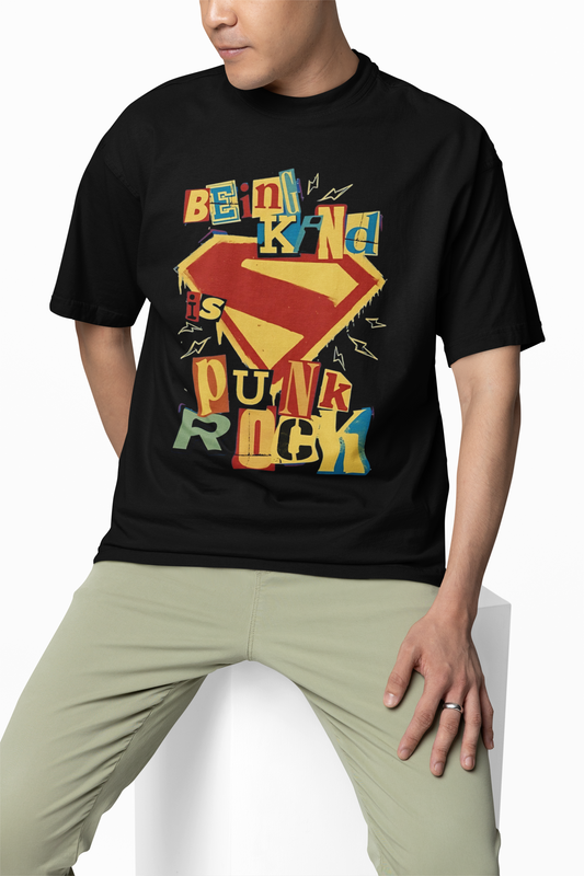 Superman Punk Rock Oversized T-Shirt