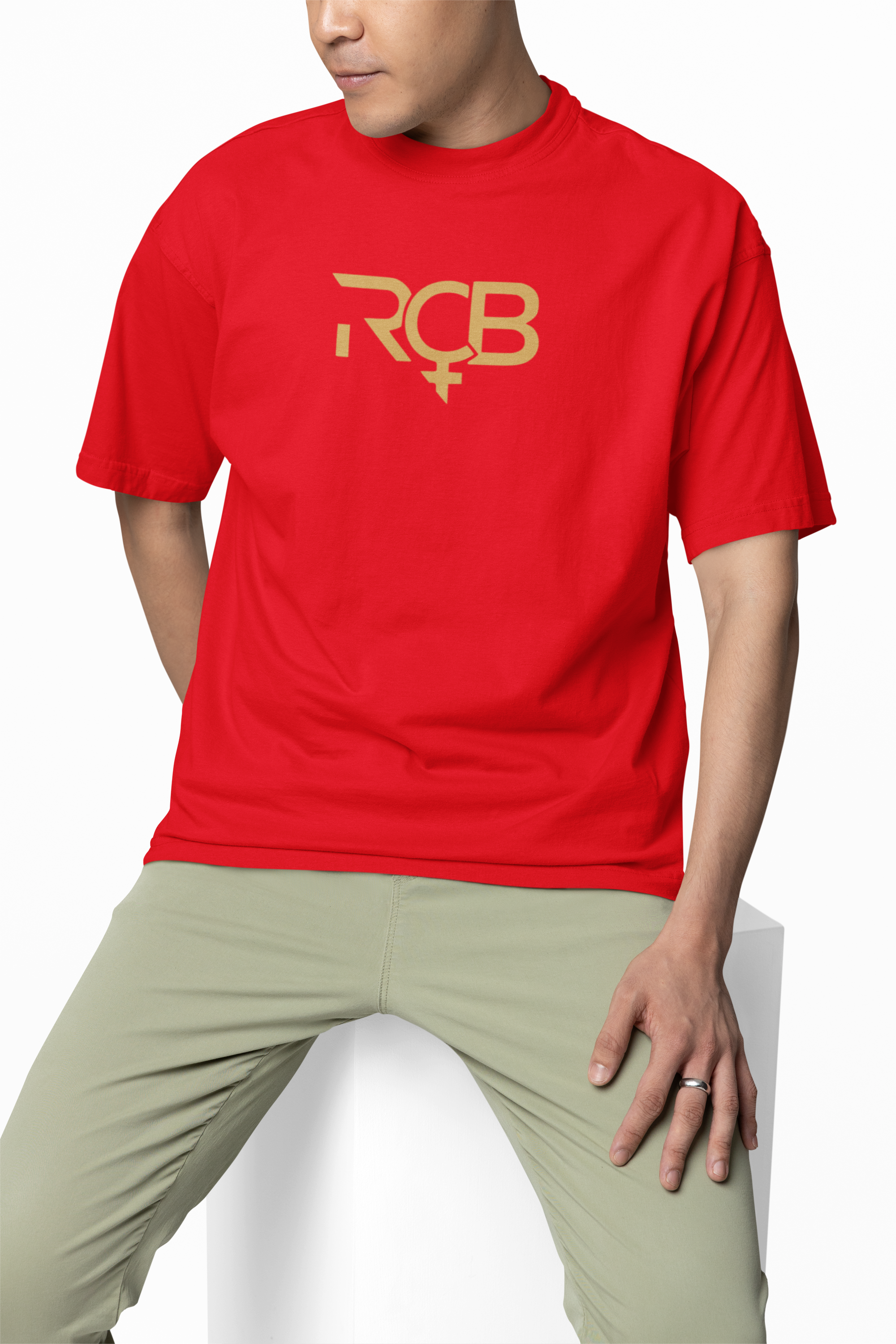 RCB Logo Oversized T-Shirt