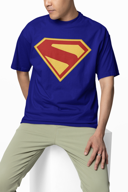 Superman Logo Oversized T-Shirt for Iconic Hero Style Looks