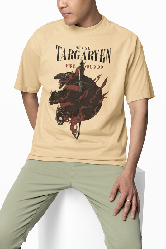 House Targaryen Oversized T-Shirts Fire Blood Streetwear