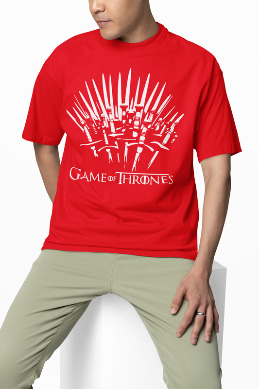 Game of Thrones Sword Graphic oversized T-Shirts