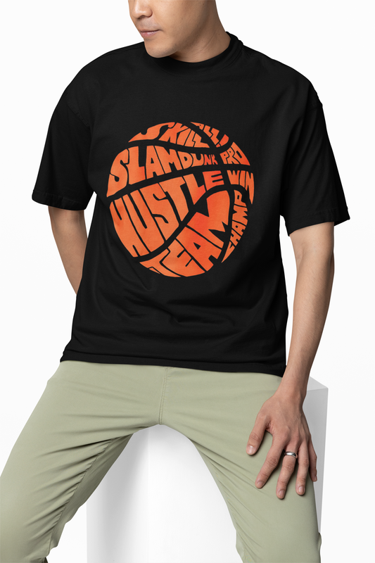 Hustle Team Oversized T-Shirt – Streetwear for Game Changers