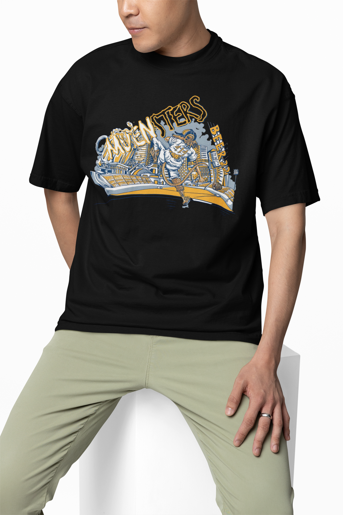 Baseball Graphic Oversized T-Shirt