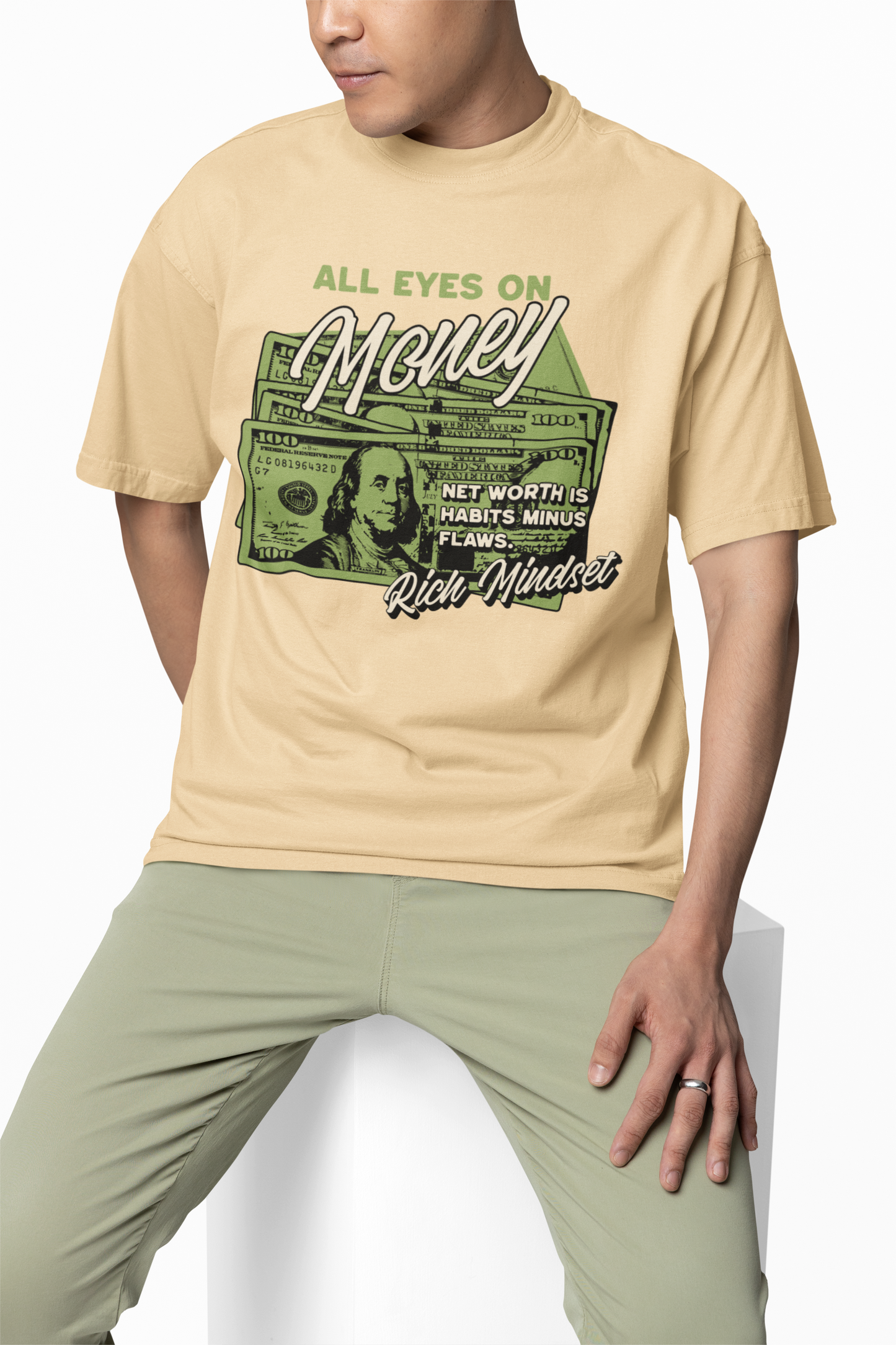 Rich Mindset Oversized T-Shirt for Bold Streetwear Style