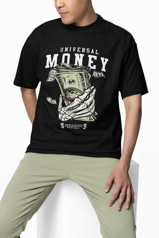 Universal Money Oversized T-Shirt for Bold Streetwear Outfits