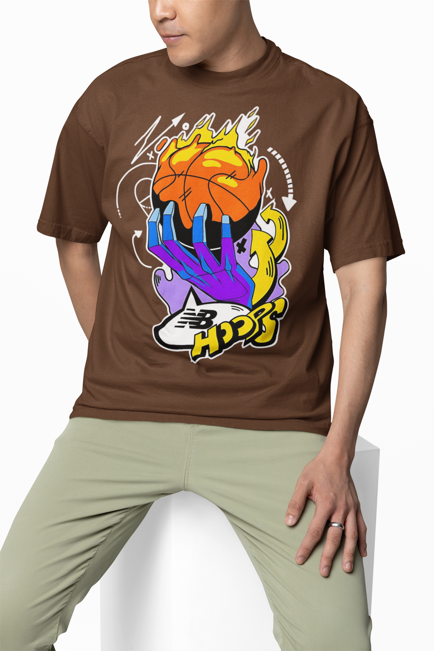 NB Hoops Oversized T-Shirt – Trendy & Comfortable Streetwear