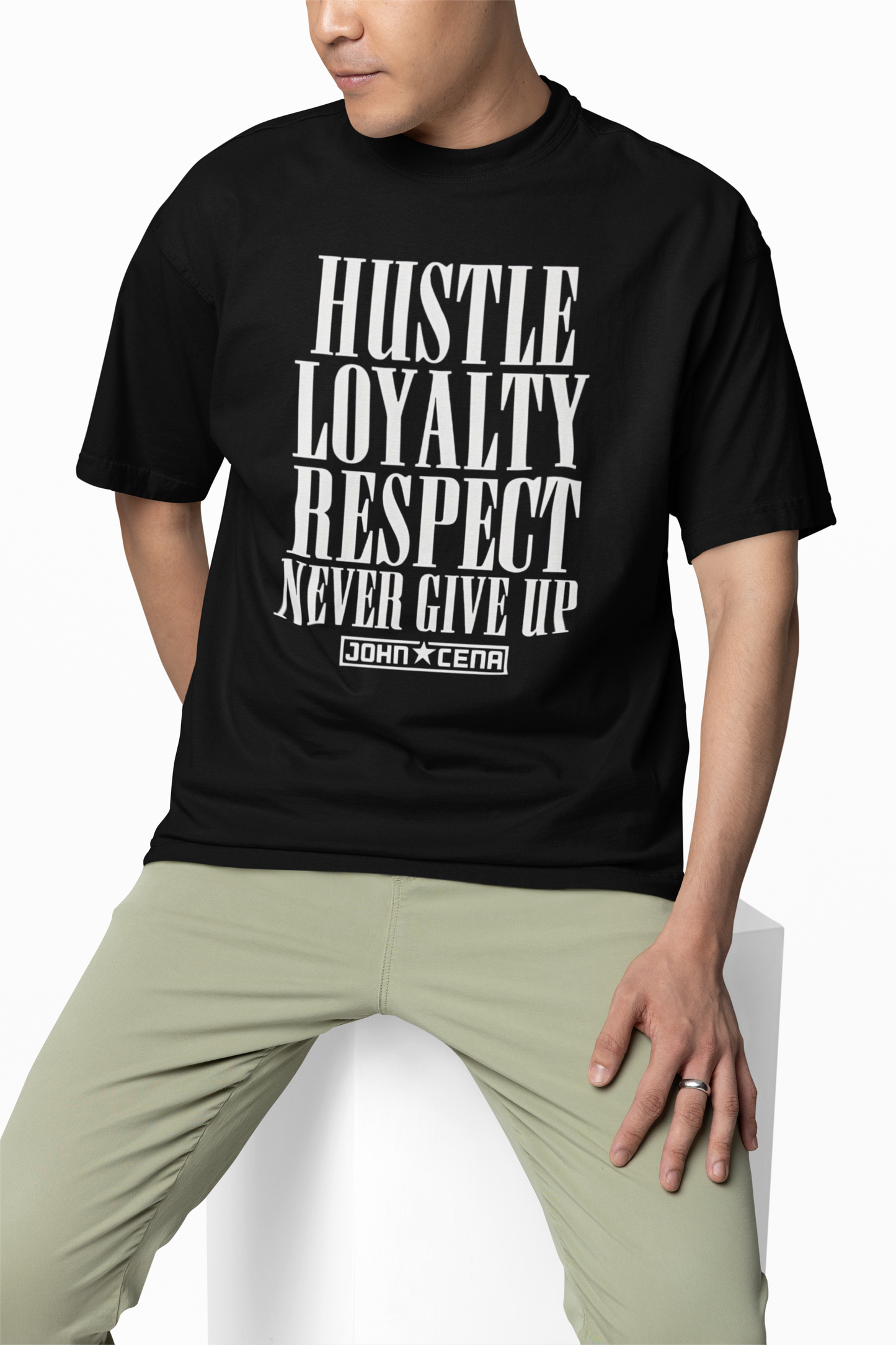 Hustle Loyalty Oversized T-Shirts – Motivational Streetwear