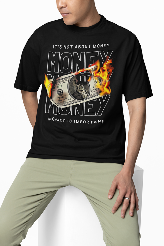 Its Not About Money Oversized T-Shirt