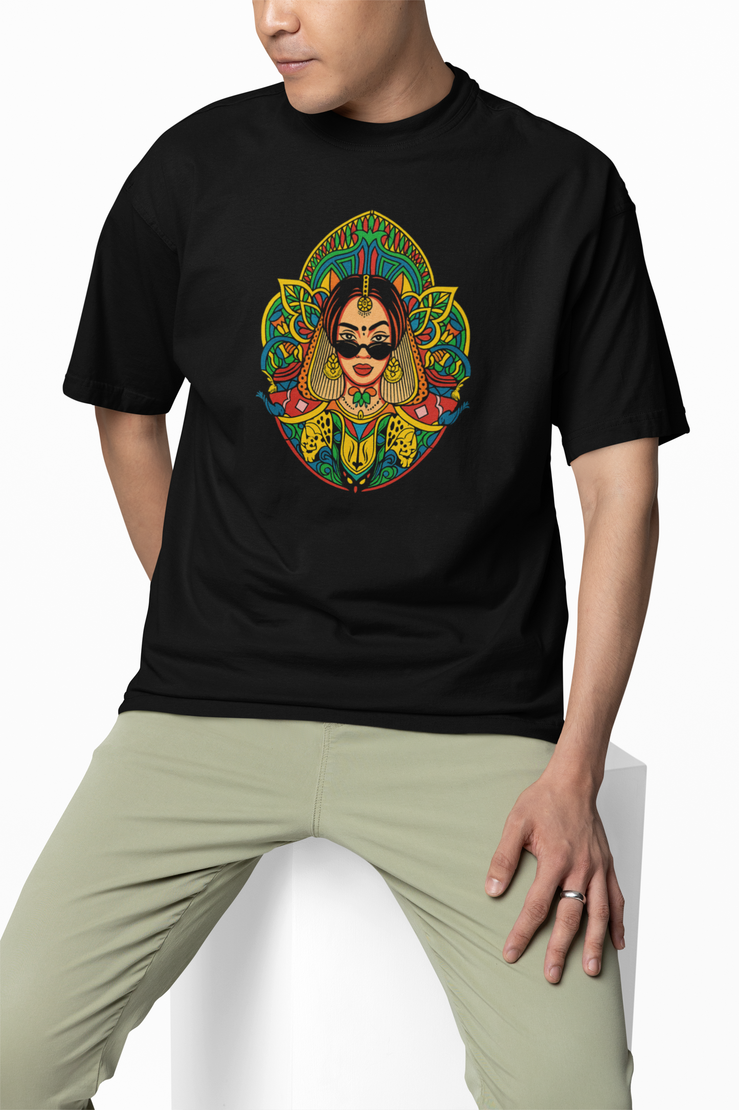Asur Mask Oversized T-Shirt Bold and Stylish Streetwear