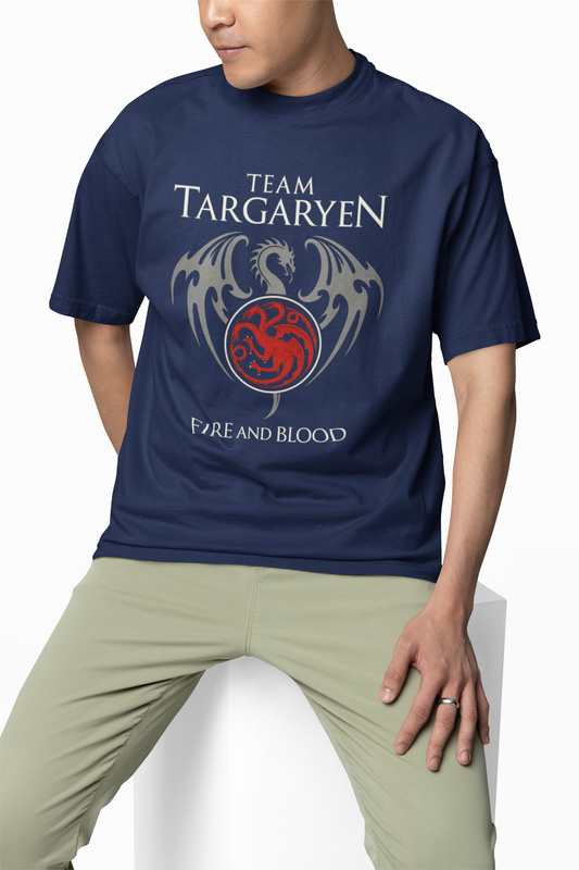 Team Targaryen oversized T-Shirts