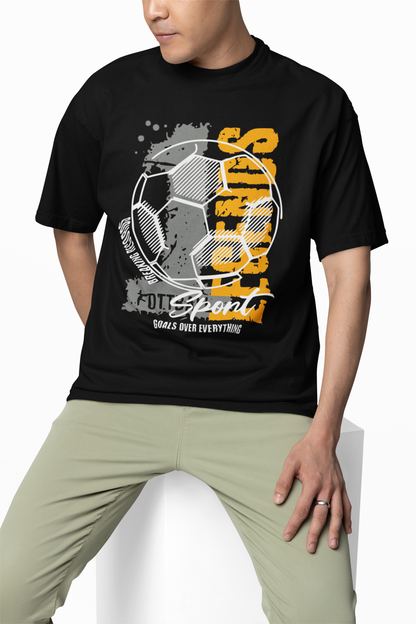 Football Oversized T-Shirt – Bold Graphic Street Style