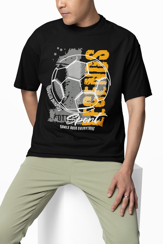 Football Oversized T-Shirt – Bold Graphic Street Style