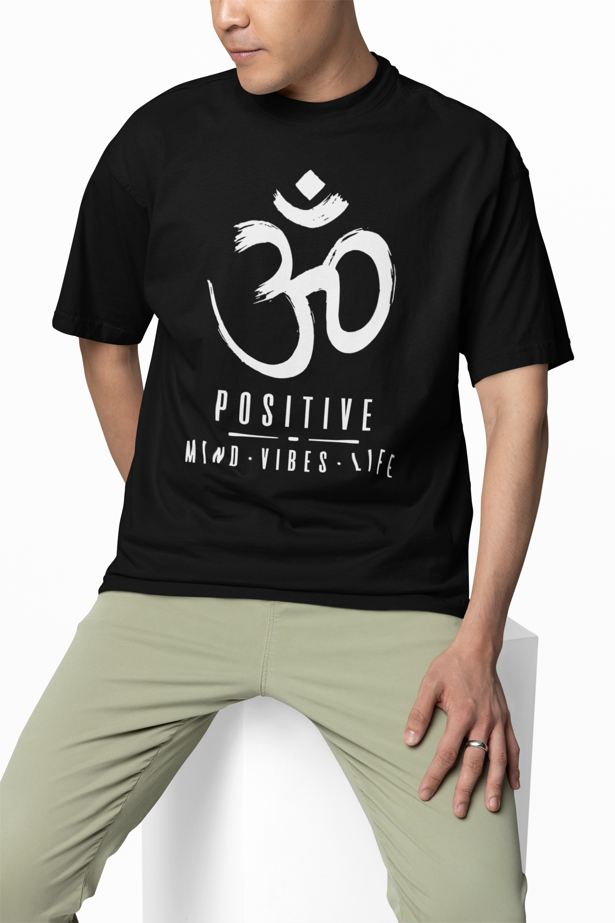 Om Positive Oversized T-Shirts