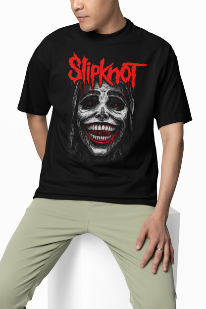 Slipknot Black Oversized T-Shirts – Heavy Metal Streetwear