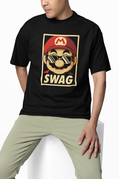 Mario Swag Oversized T-Shirts – Bold & Trendy Streetwear