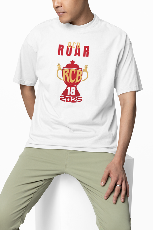 RCB Roar 2025 Oversized T-Shirt