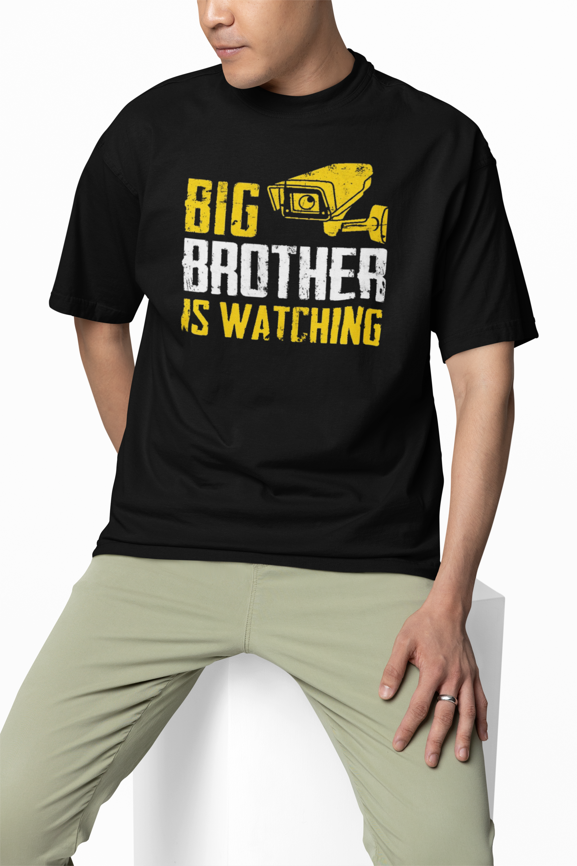 Brother Watching  Oversized T-Shirts