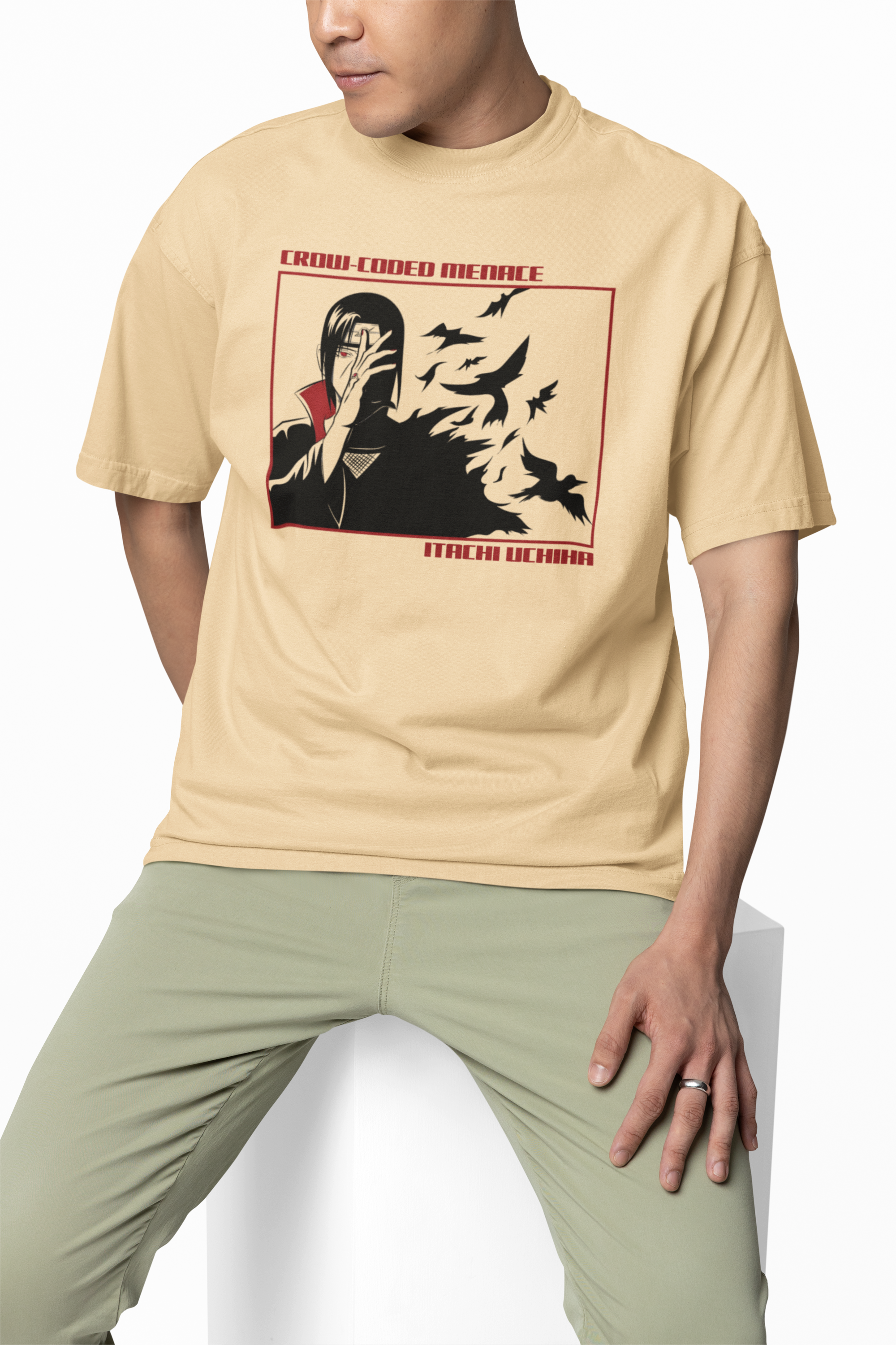 Crow Coded Menace Oversized T-Shirt