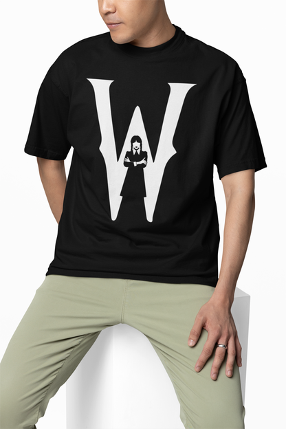 Wednesday Black Oversized T-Shirt for Modern Urban Style Tee