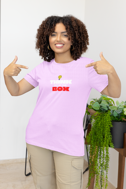 Think Box Half Sleeve Round Neck T-Shirt Casual Fashion Tee