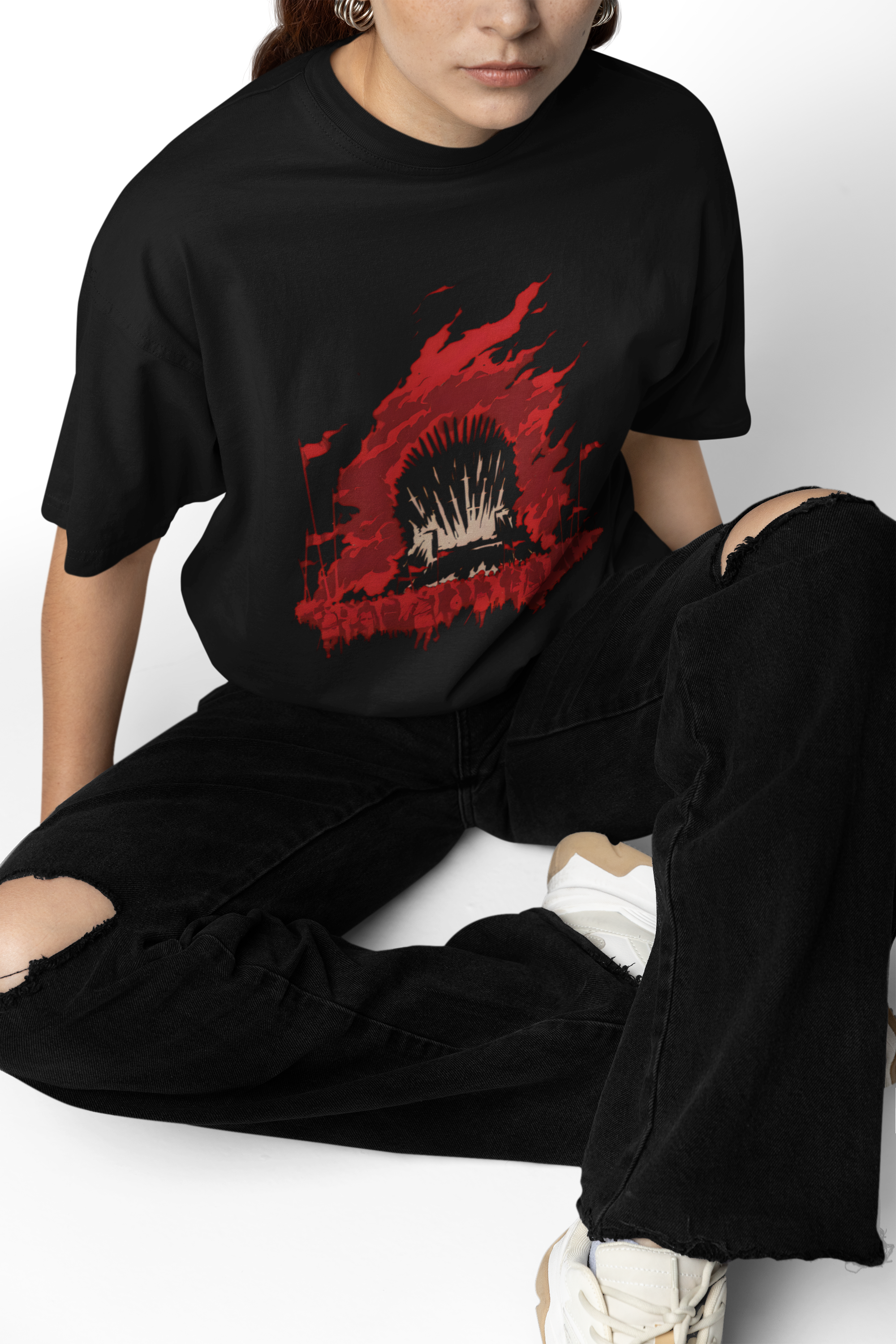 Fire and Blood Oversized T-Shirt