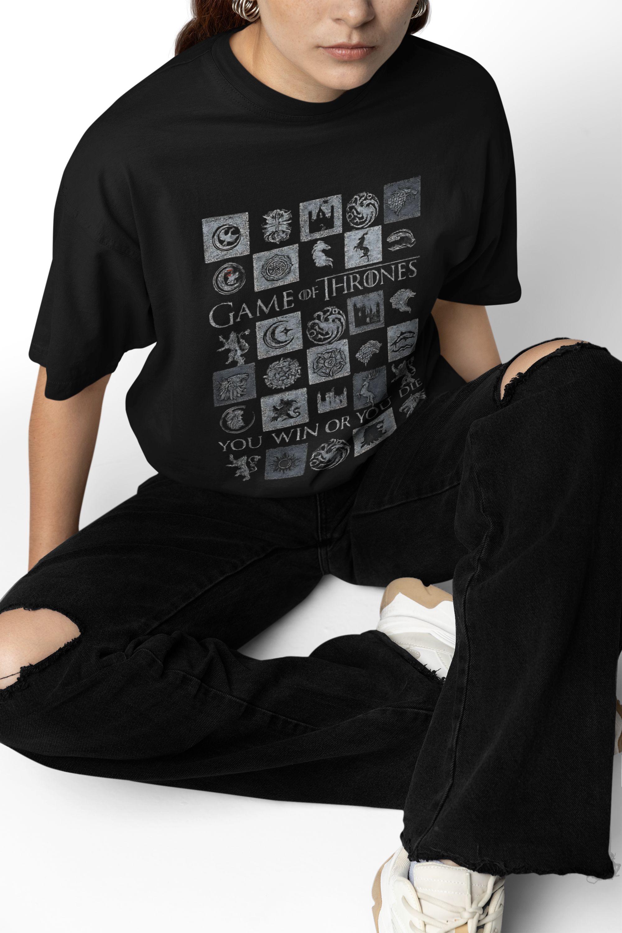 You win or you die oversized T-Shirt
