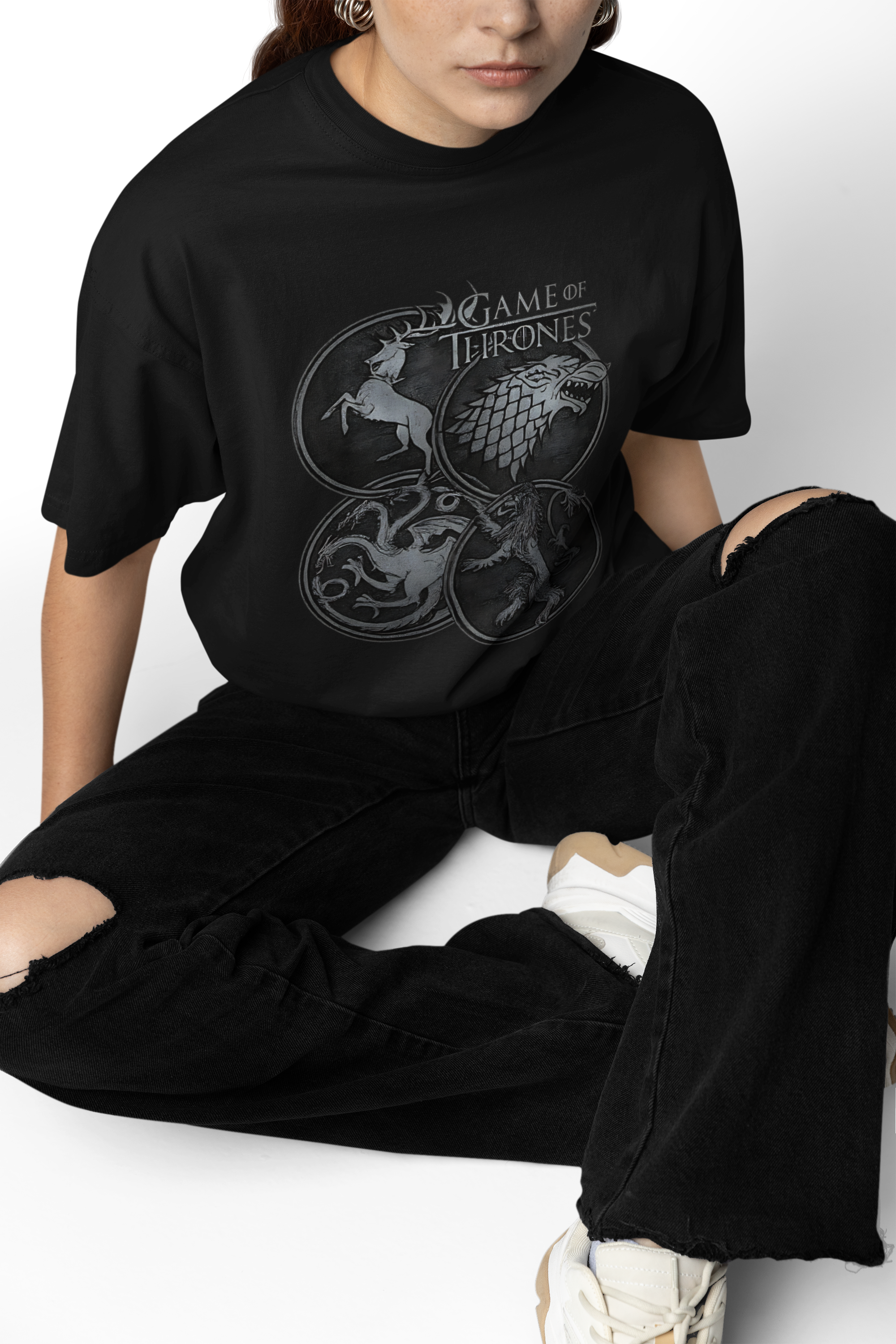 Game of Thrones Icons Graphic oversized T-Shirts