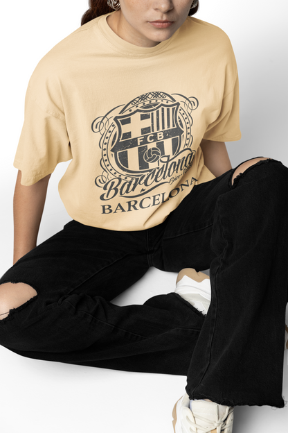 Team Barcelona Oversized T-Shirts for Football Fan Tees Fit