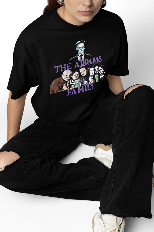 The Addams Family Oversized T-Shirt Gothic Fans Fashion Tee