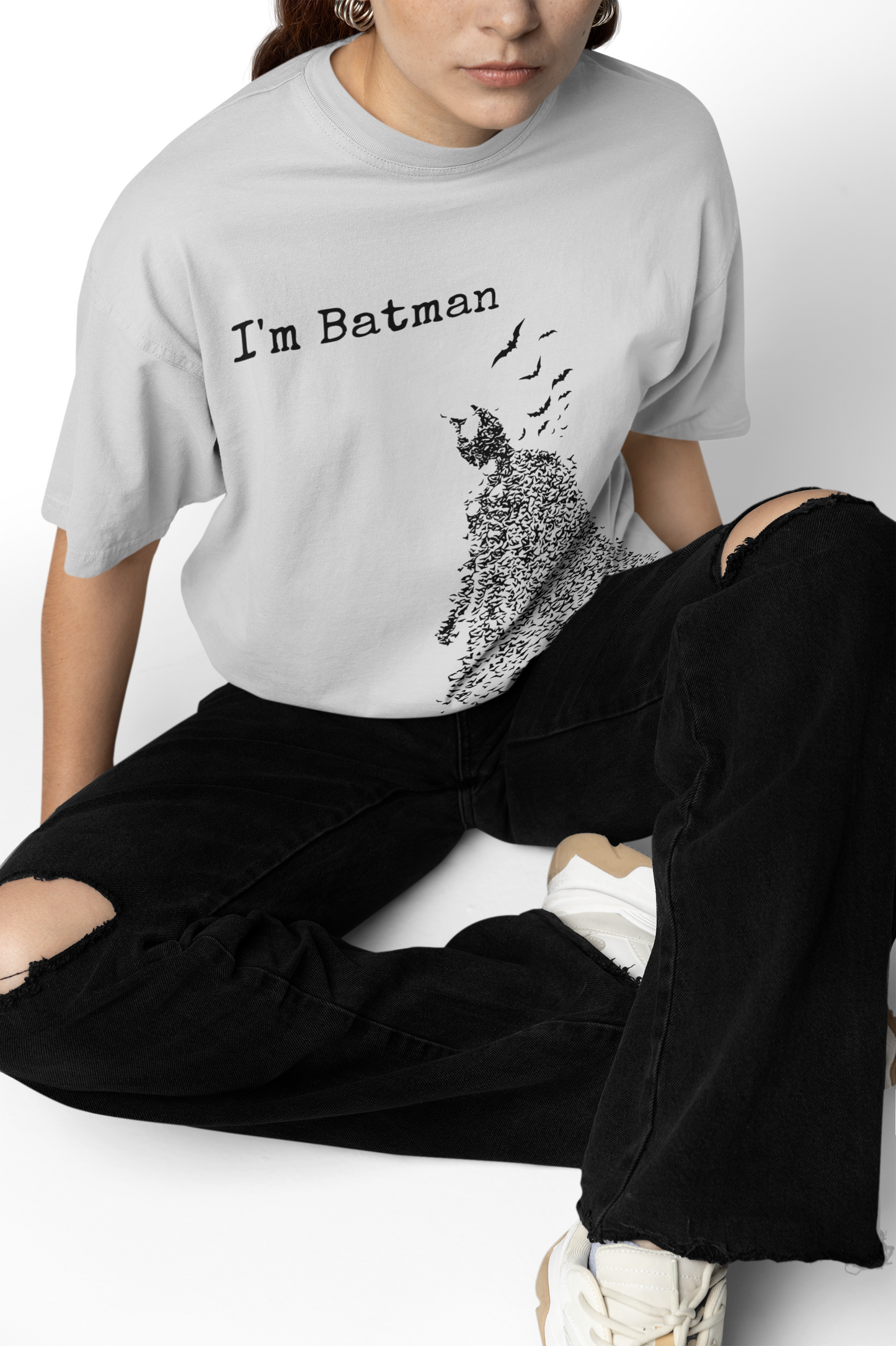 I'M Batman Oversized T-Shirt – Perfect for Superhero Fans