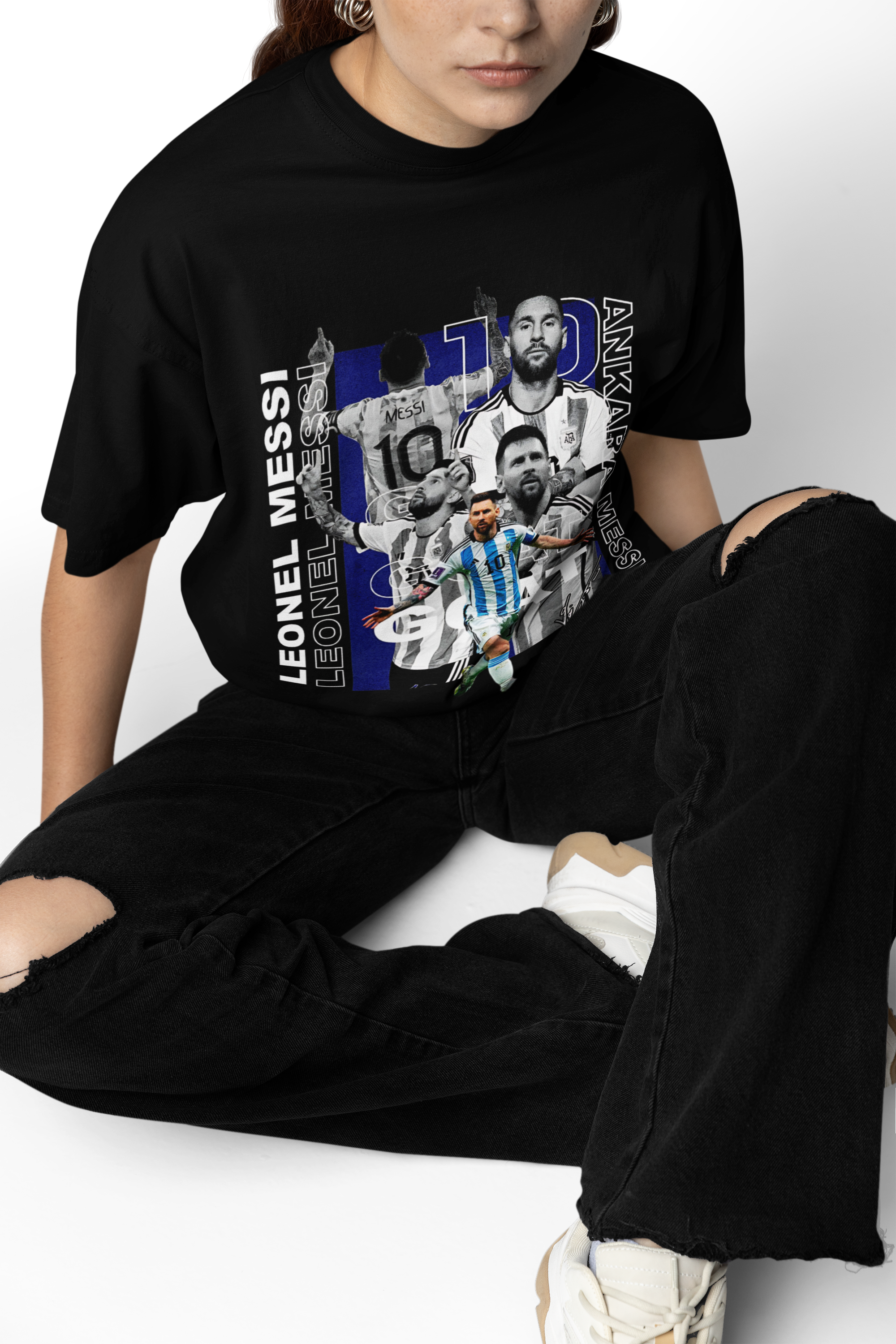 Ankara Messi Oversized T-Shirts
