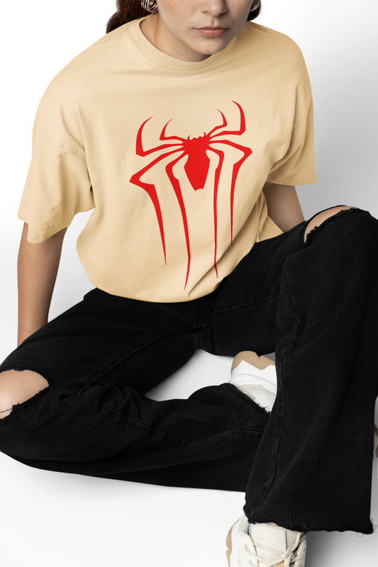 Scarlet Emblem Spider-Man Oversized T-Shirt Bold Marvel