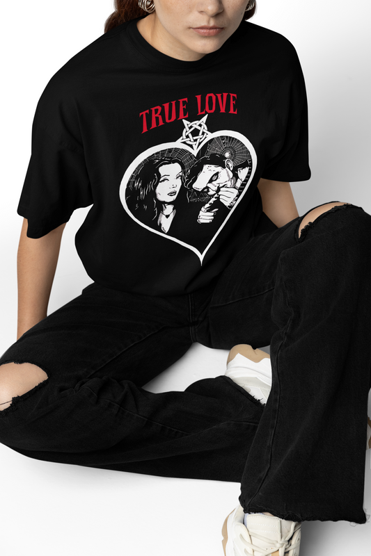 True Love Oversized T-Shirt for Soft Casual Daily Style