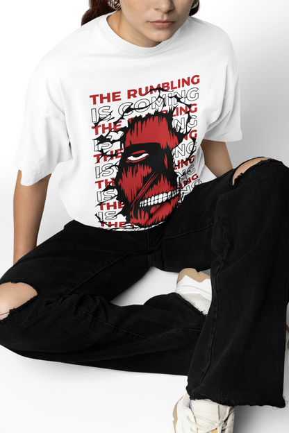 Rumbling Oversized T-Shirts for Bold Anime Streetwear Style