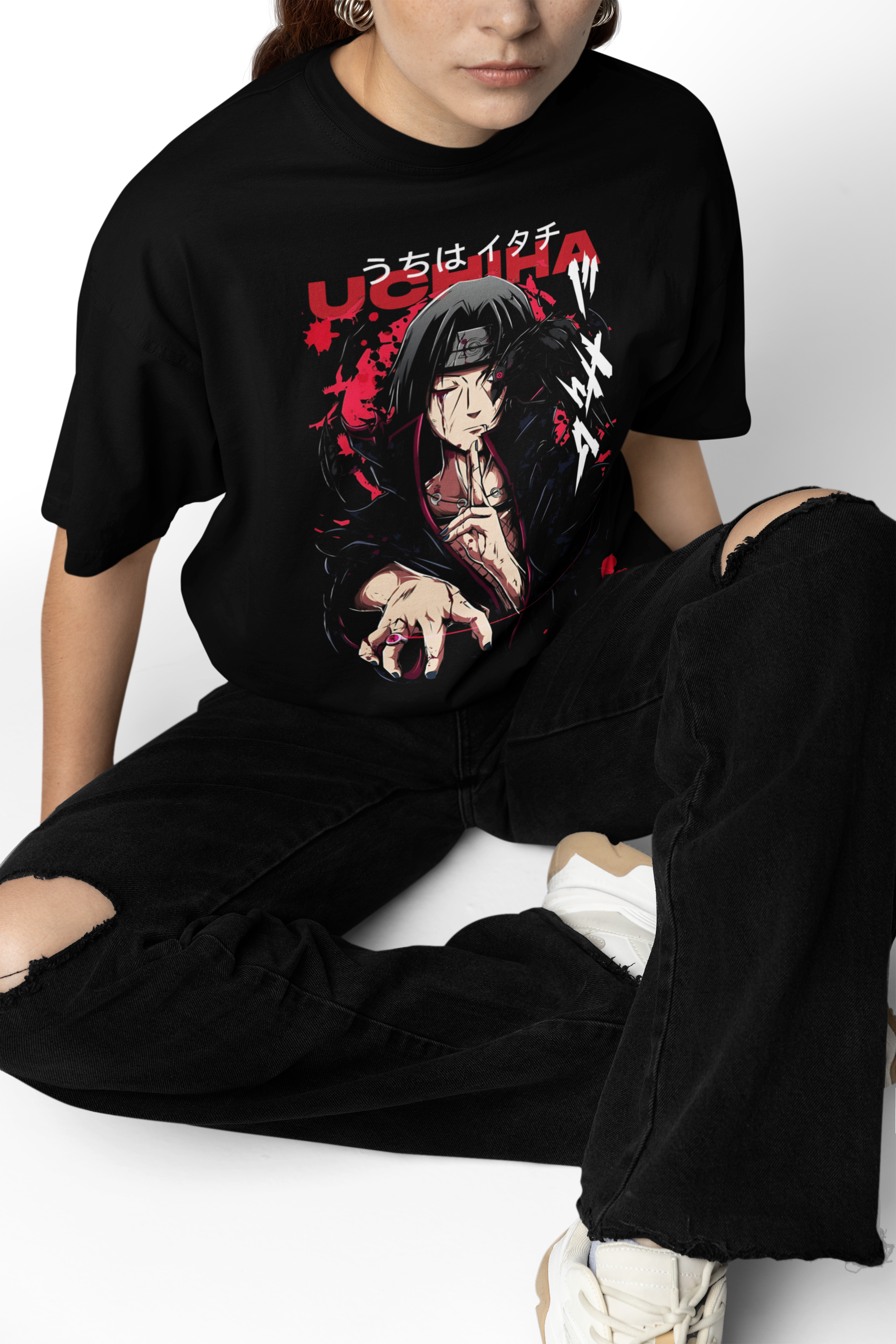 Uchiha Anime Oversized T-Shirt
