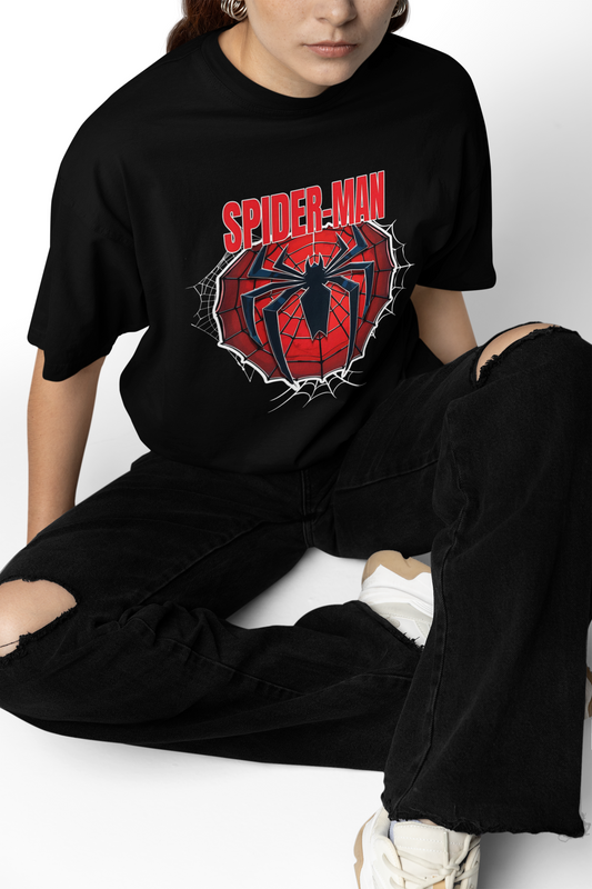 Spider-Verse Power Oversized T-Shirt Bold Comic Streetwear