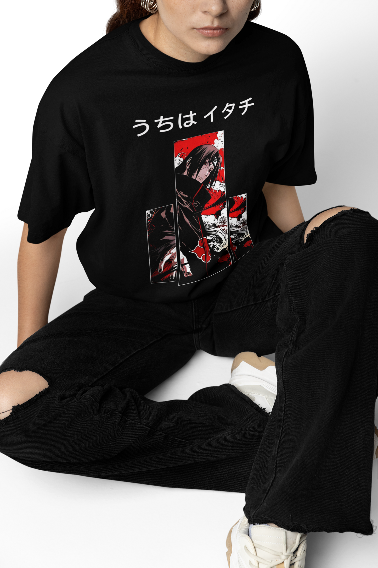 Buy Fream Of Uchiha Oversized T-Shirt – Cool Ninja Streetwear