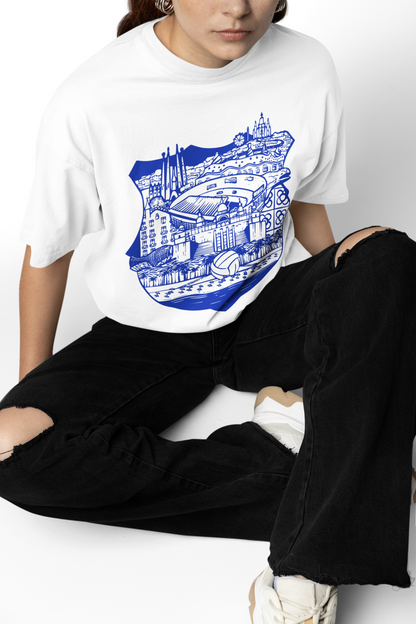 Messi Barcelona Oversized T-Shirts for Football Fans