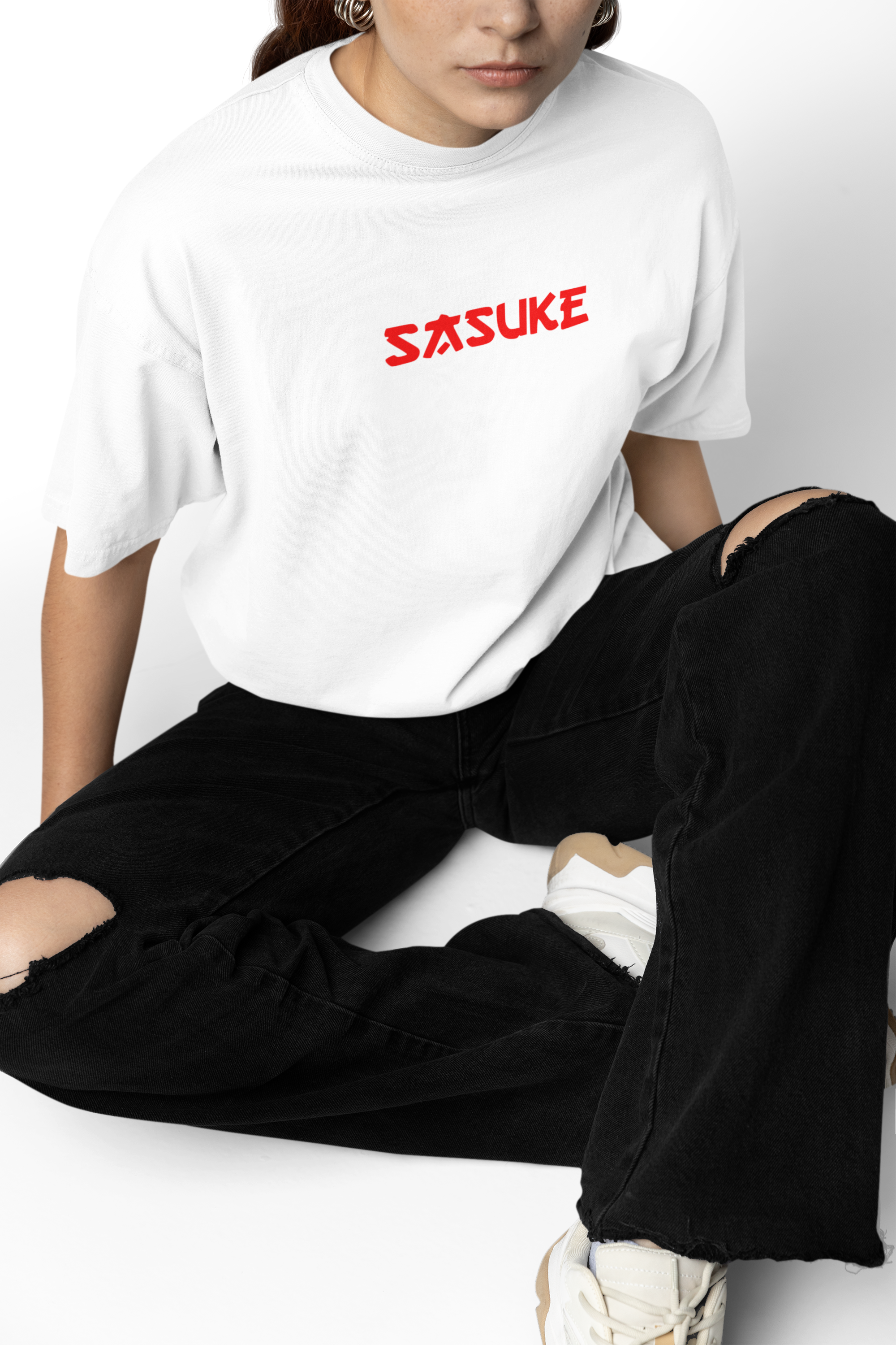 Red Eyes Black Heart Oversized T-Shirt