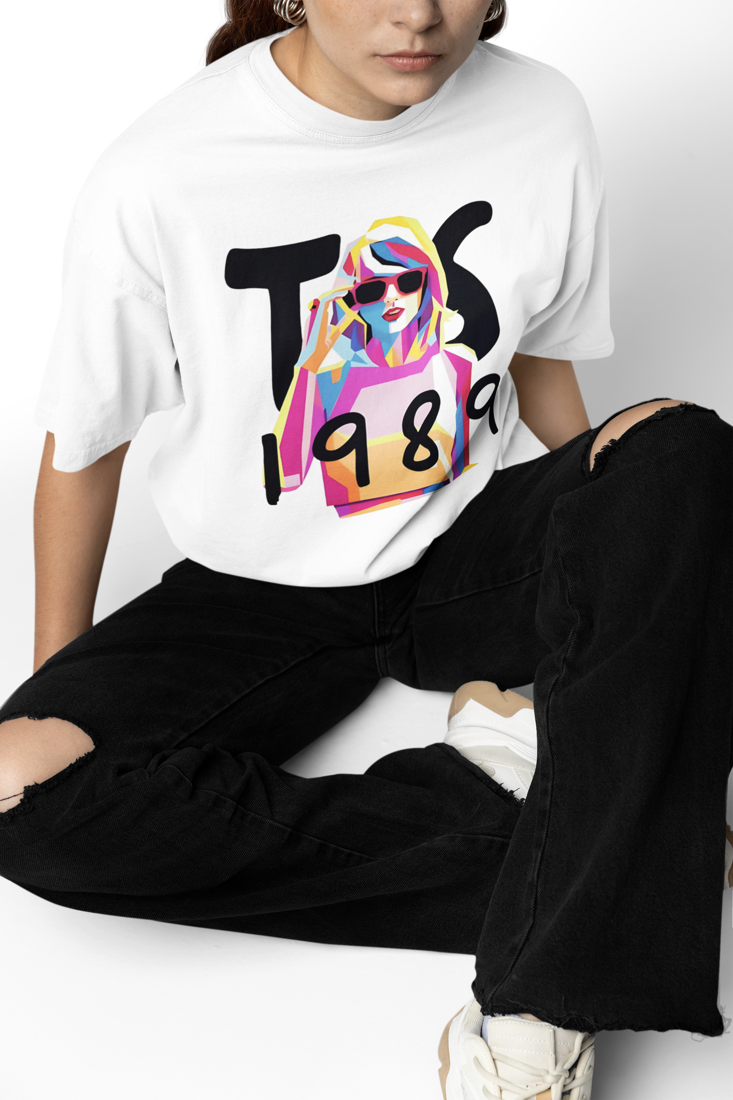 Taylor Swift's 1989 Oversized T-Shirt Fans Street Style Tee