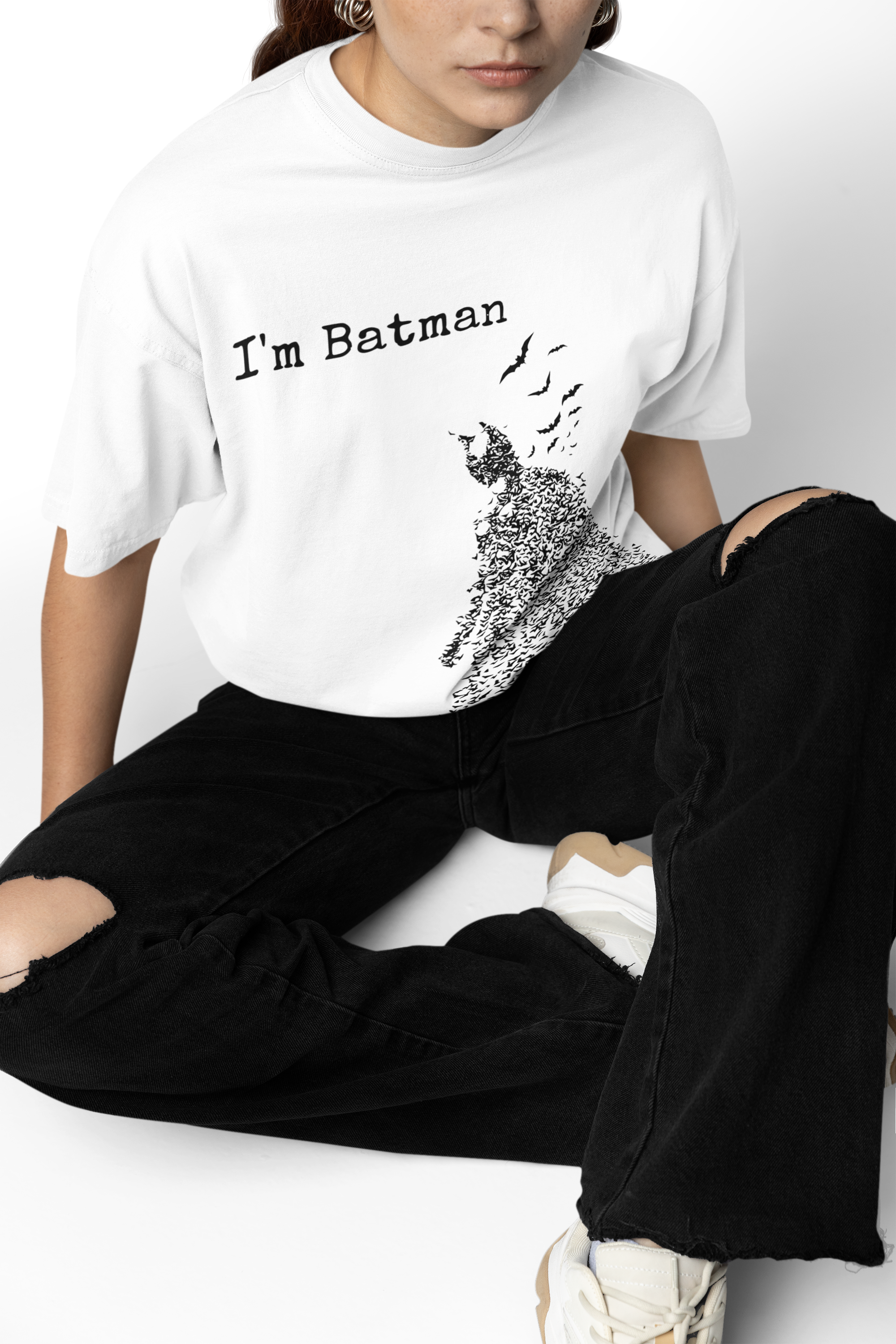 I'M Batman Oversized T-Shirt