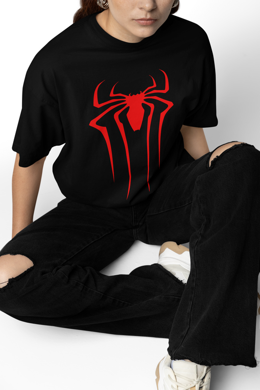 Scarlet Emblem Spider-Man Oversized T-Shirt Bold Marvel